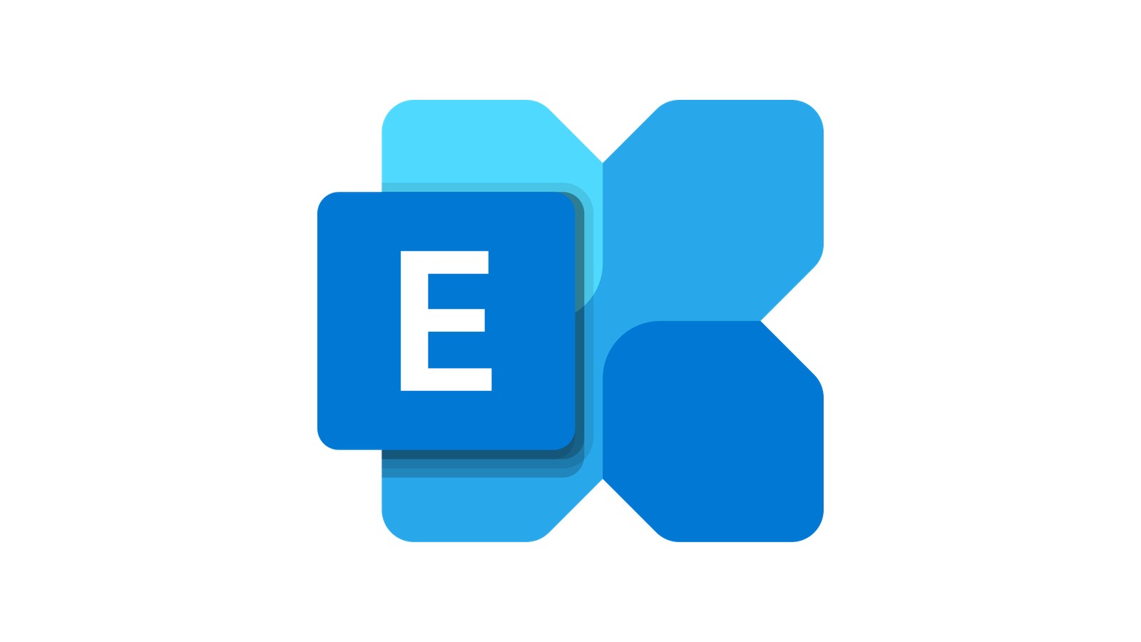 Logotipo do Microsoft Exchange Server, o sistema de e-mail corporativo afetado pela falha